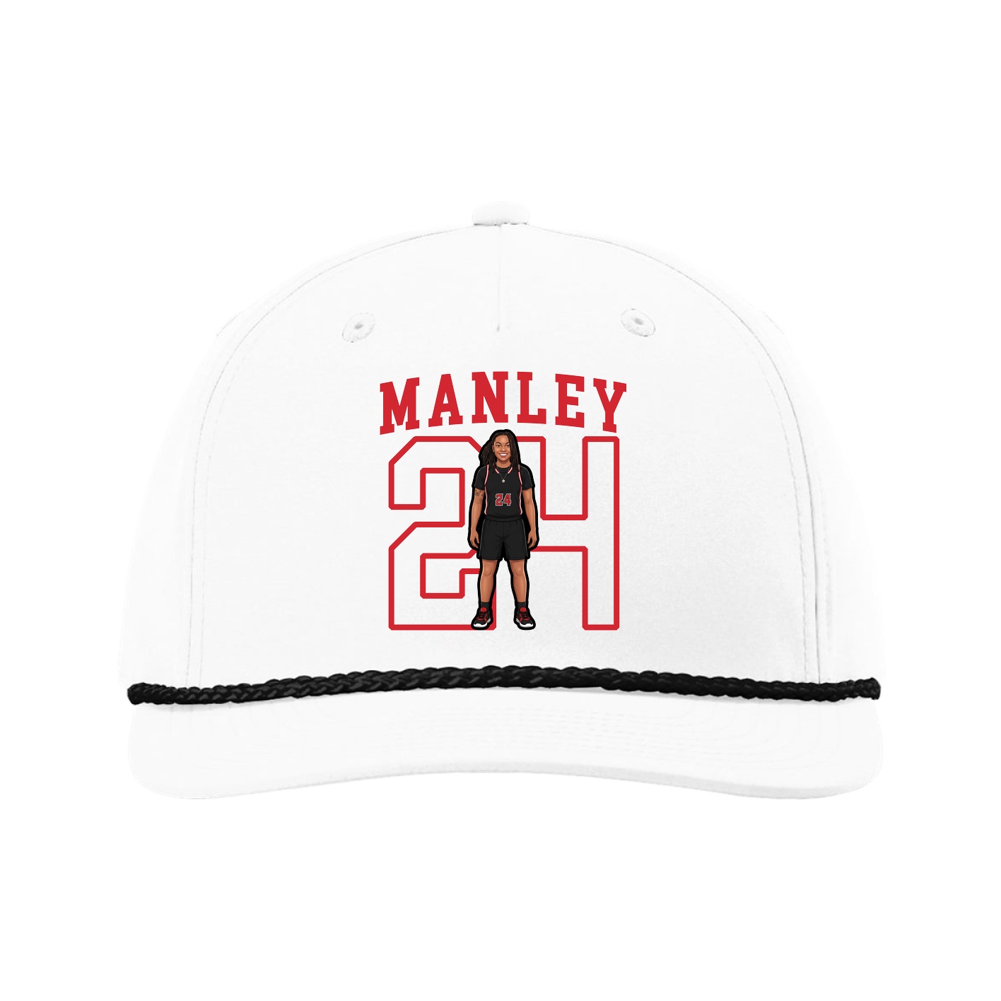 Five-Panel Classic Rope Cap — Shirsey in White