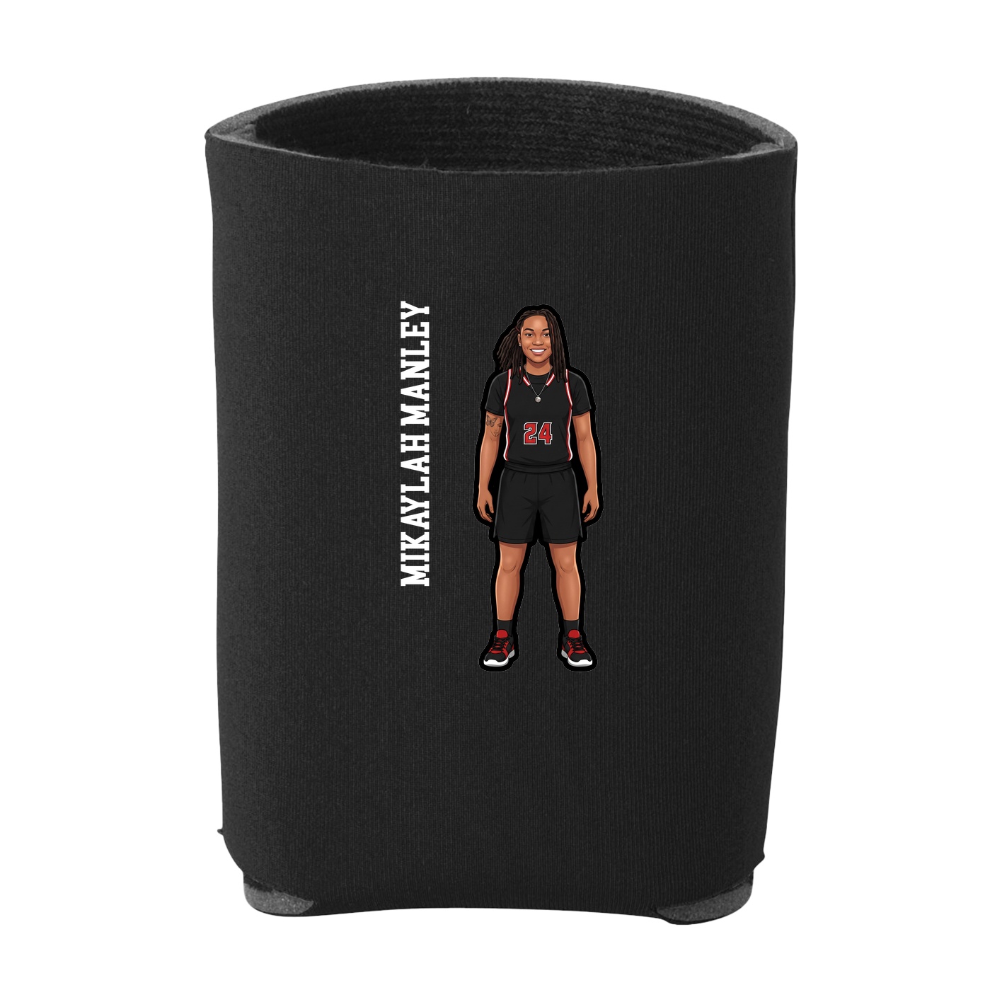 Can Holder — Name Vertical in Black