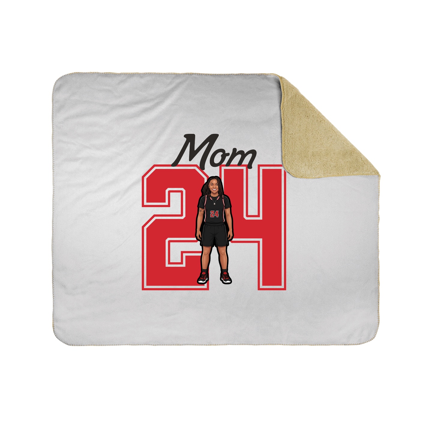 Throw Blanket — Mothers Day Shirsey in White