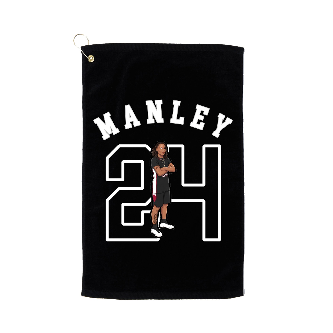 Golf Towel — Shirsey Arch in Black