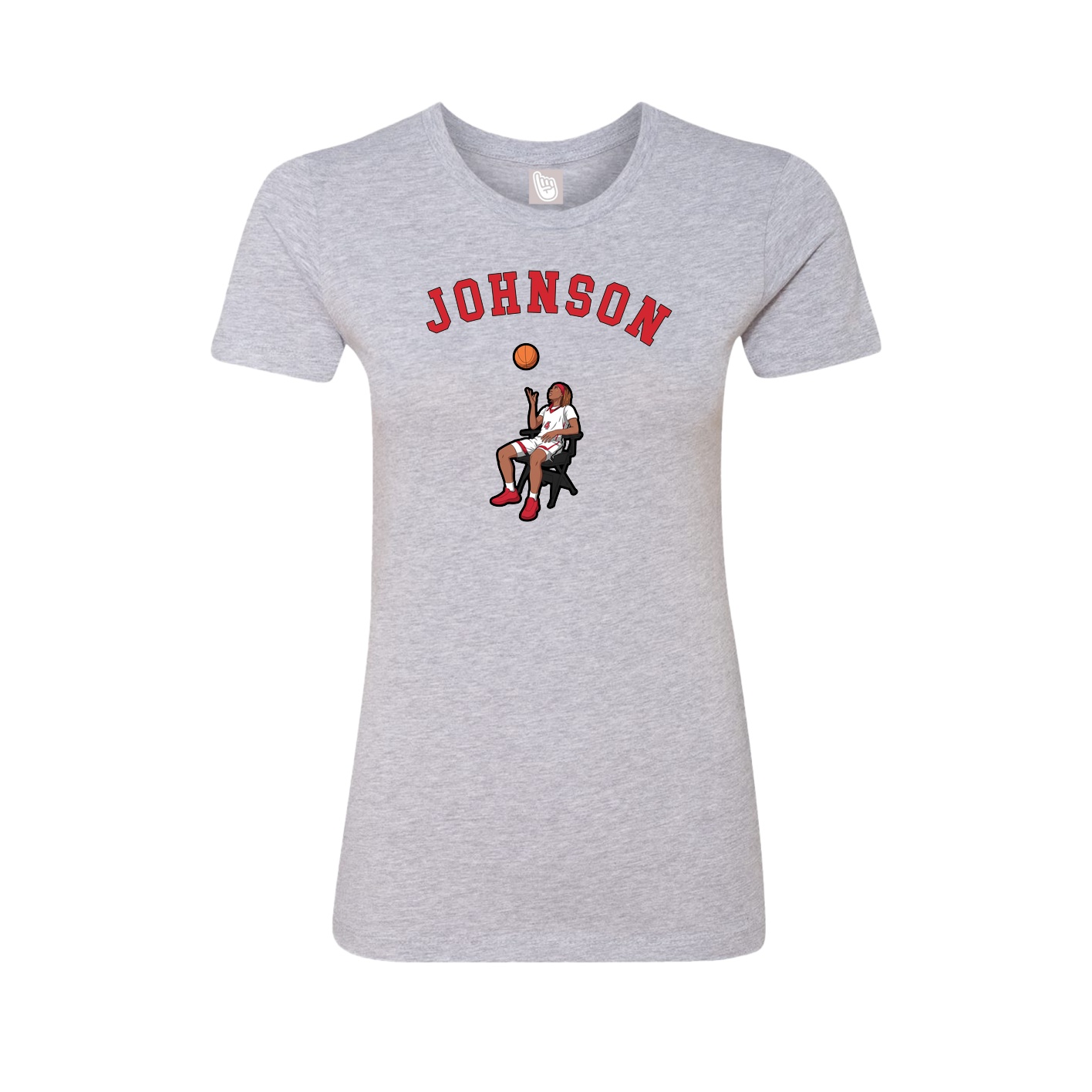 Fitted Women's Tee — Shirsey Arch in Grey