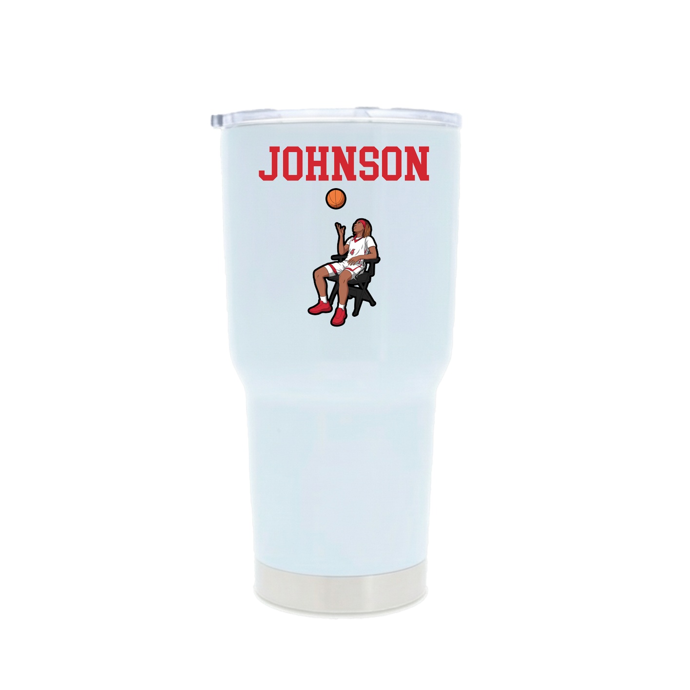 30oz Stainless Steel Tumbler — Shirsey in White