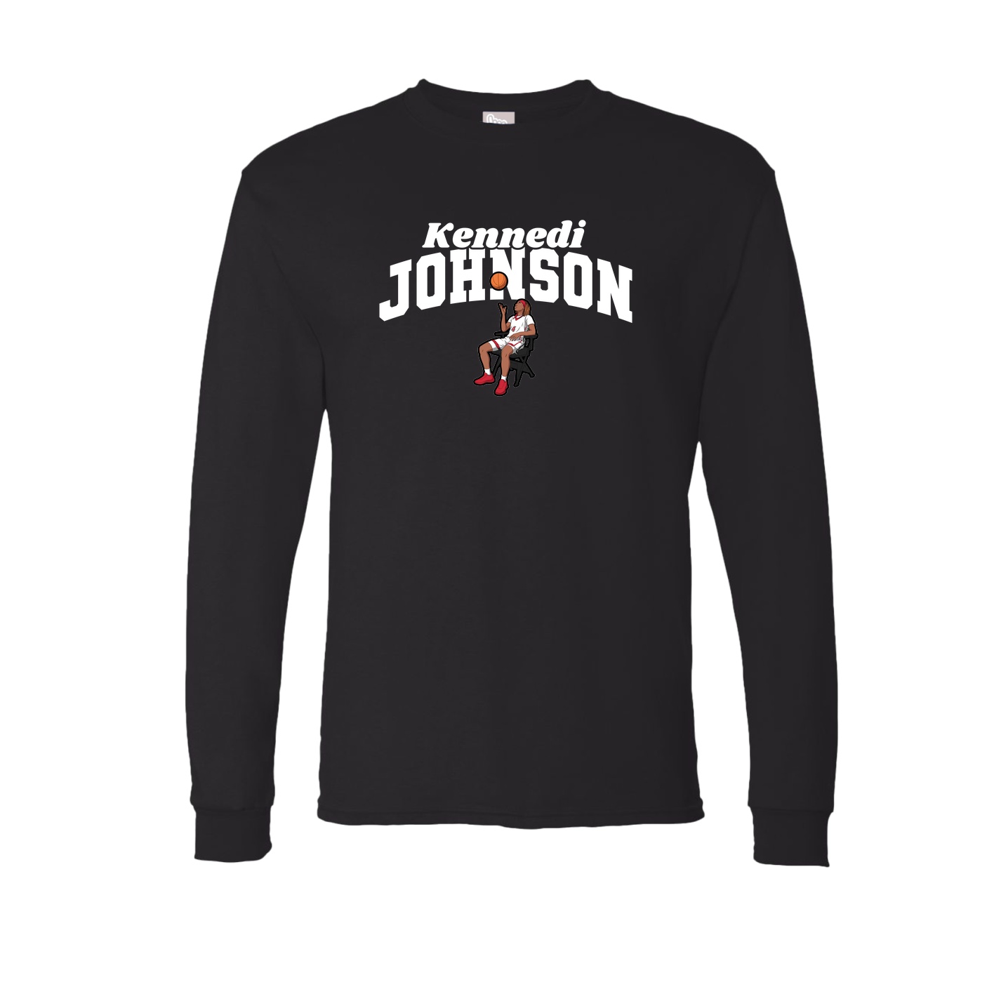 Long Sleeve Tee — Signature Arch in Black