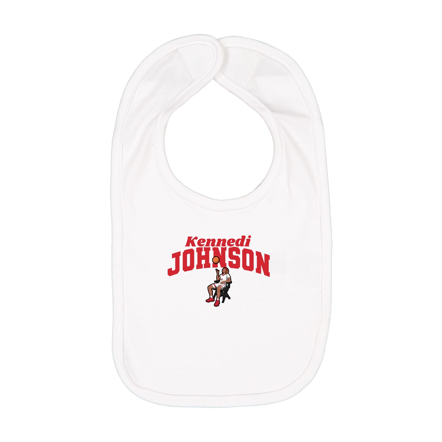 Infant Bib — Signature Arch in White