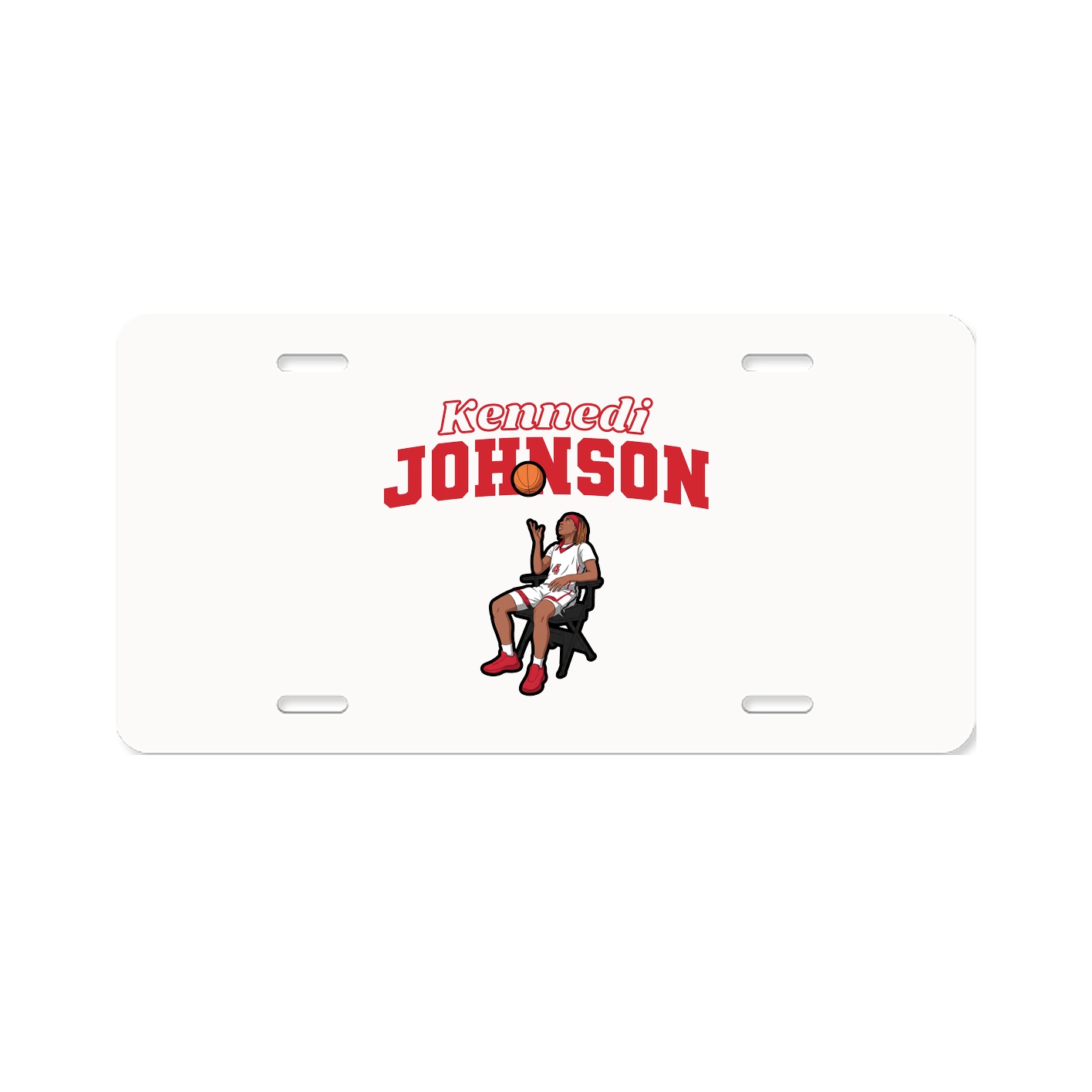 License Plate — Name Arch in Classic