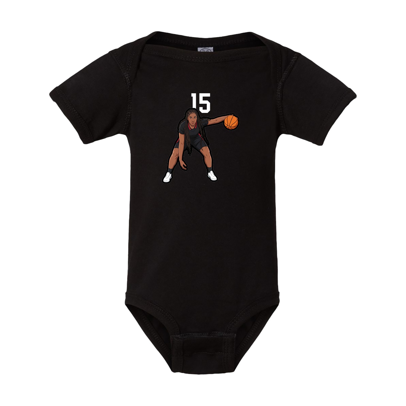 Baby Onesie — Number Top in Black
