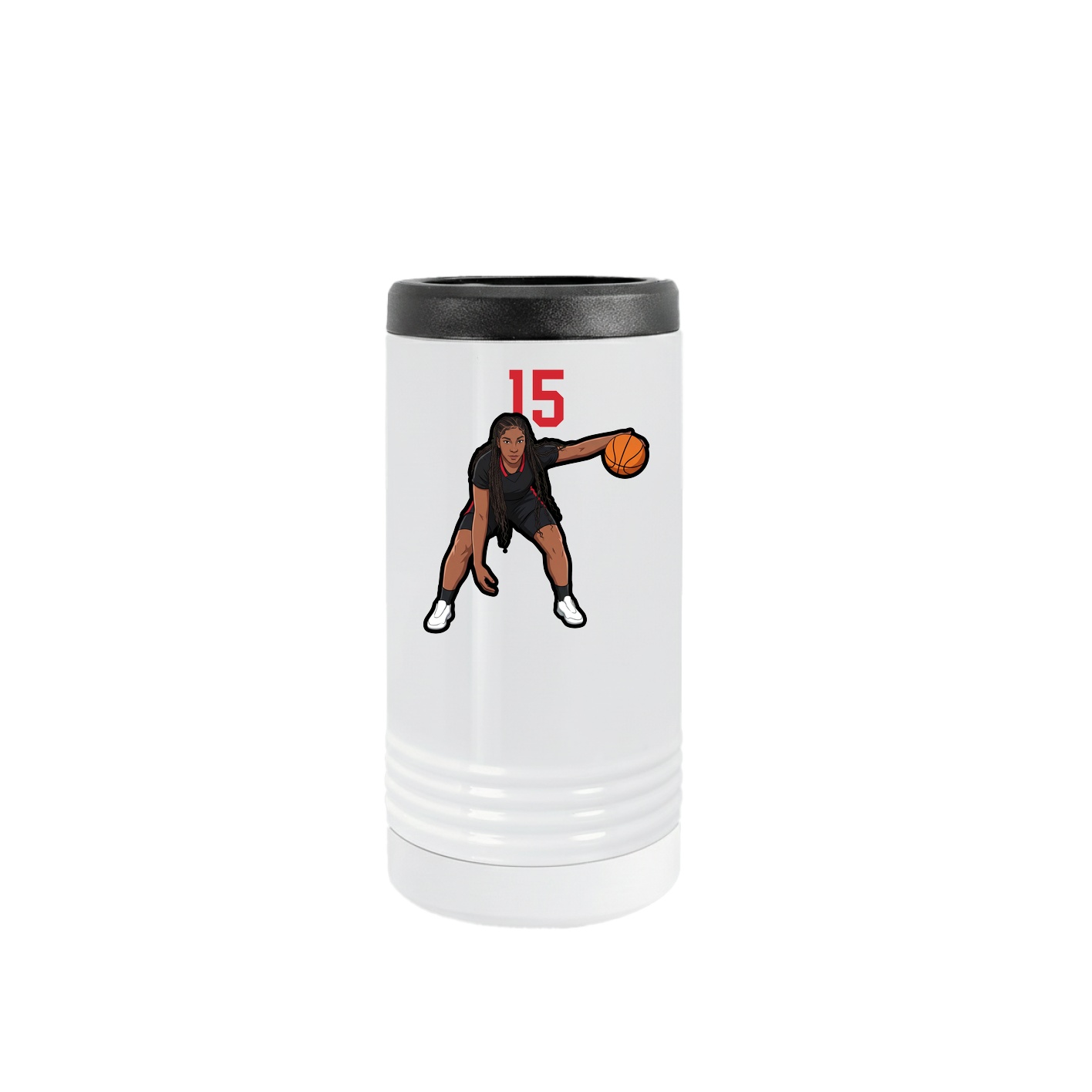 Slim Beverage Holder — Number Top in White