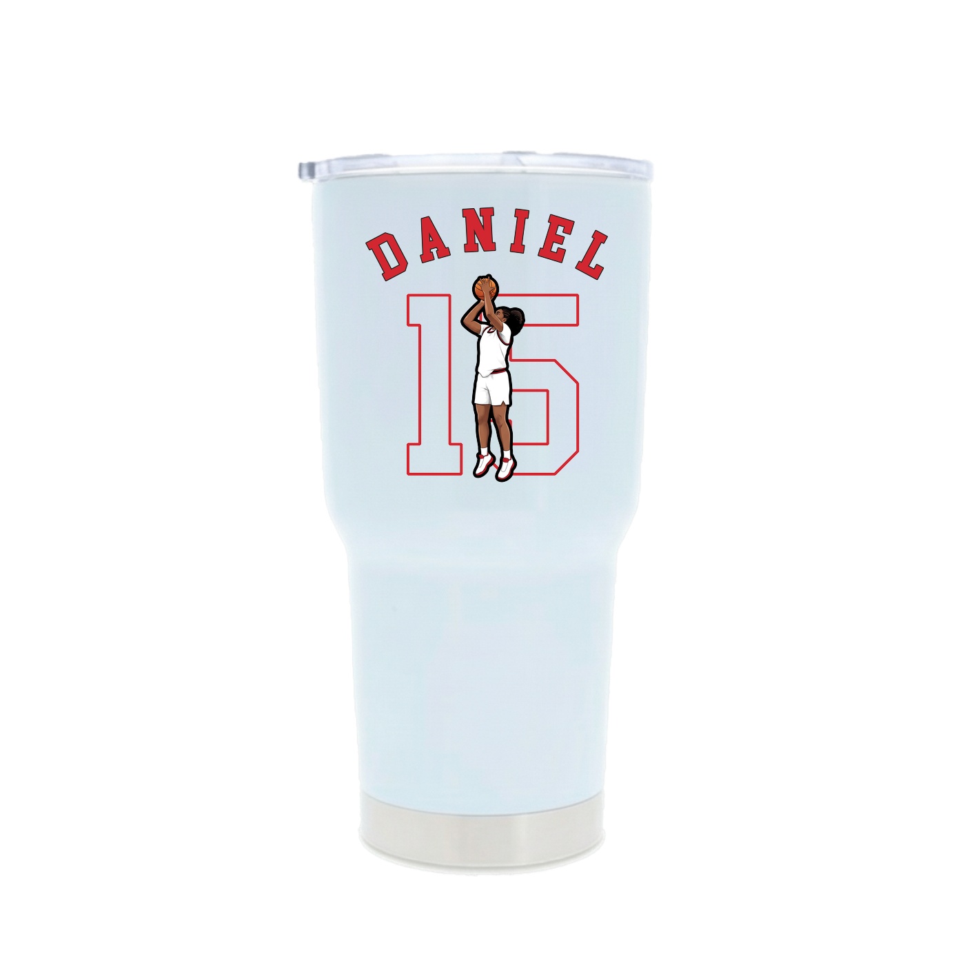 30oz Stainless Steel Tumbler — Shirsey Arch in White