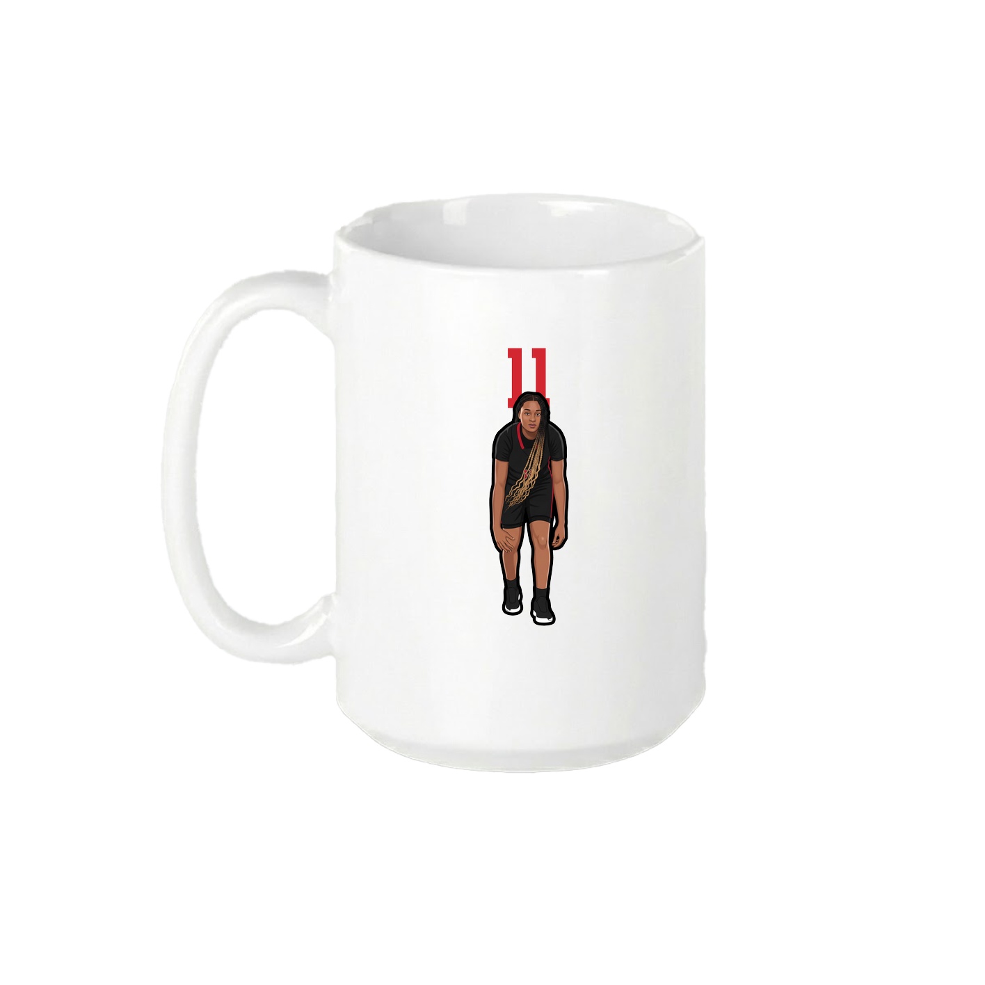 15oz Coffee Mug — Number Top in White