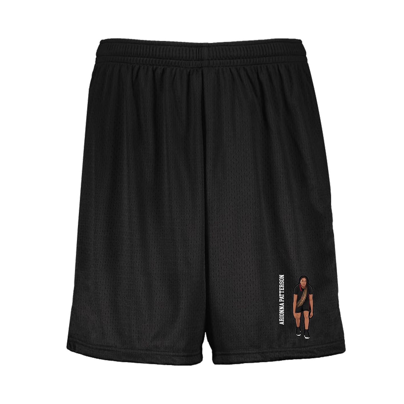 Shorts — Name Vertical in Black