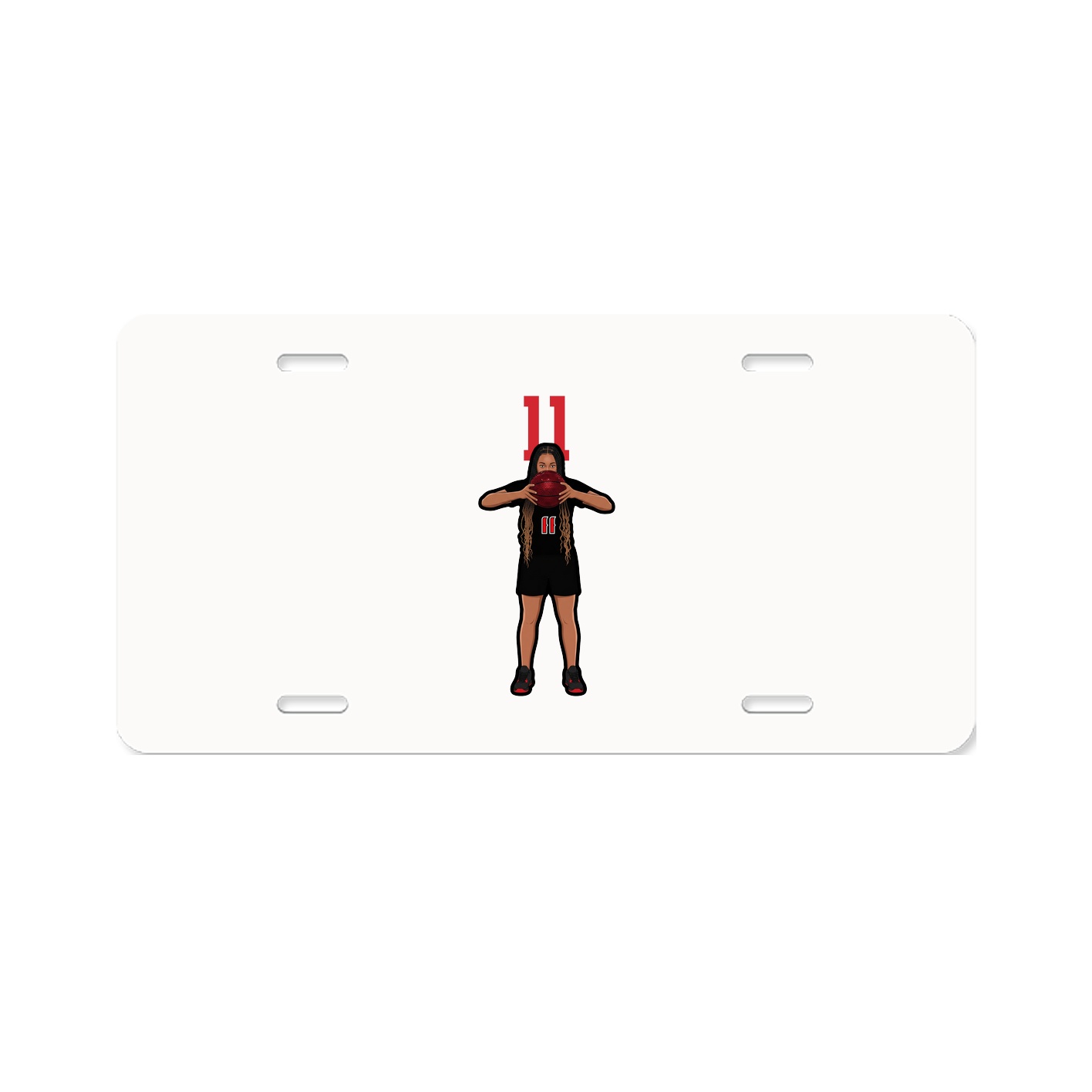 License Plate — Number Top in Classic