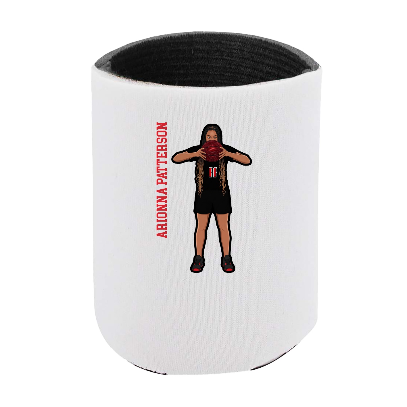 Can Holder — Name Vertical in White