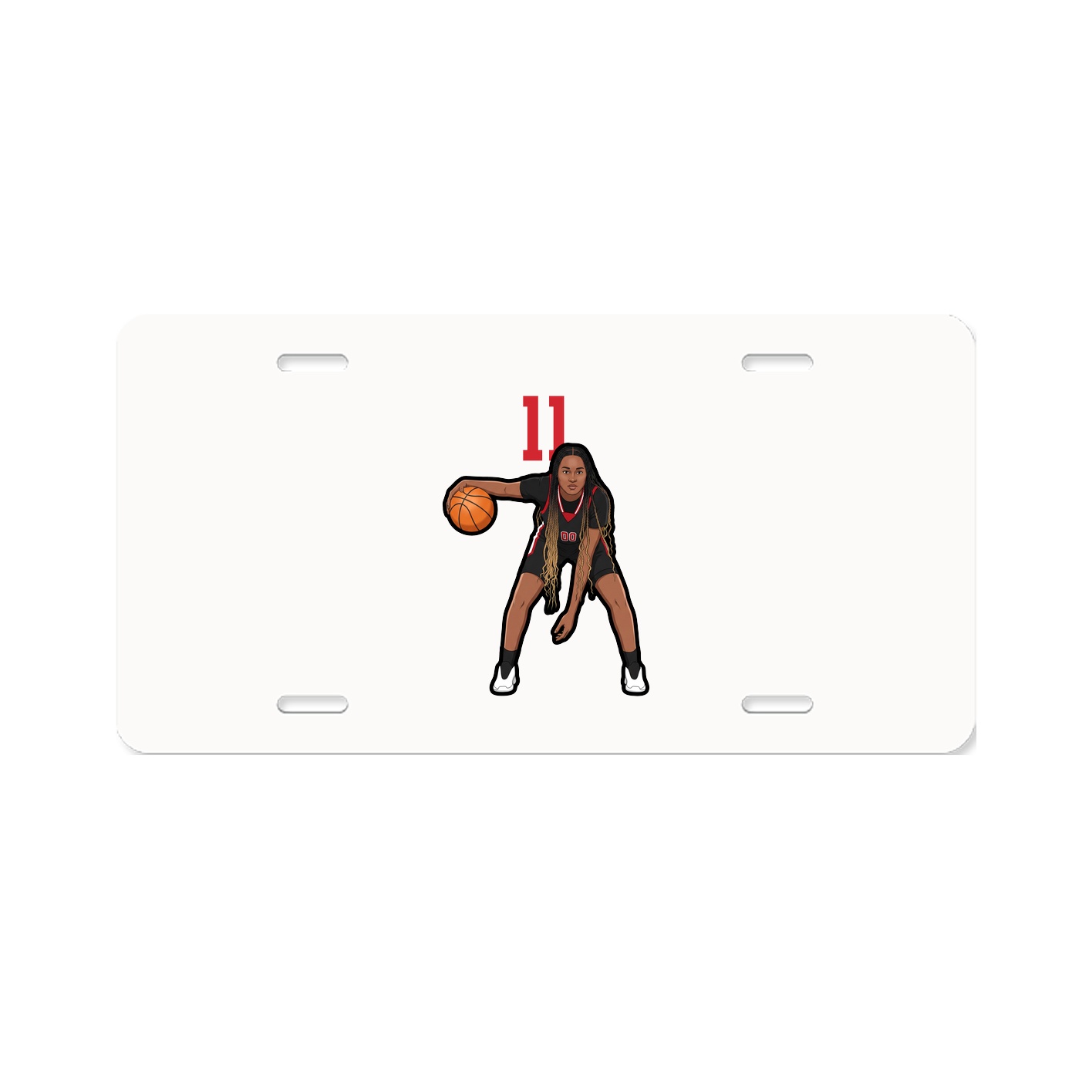 License Plate — Number Top in Classic