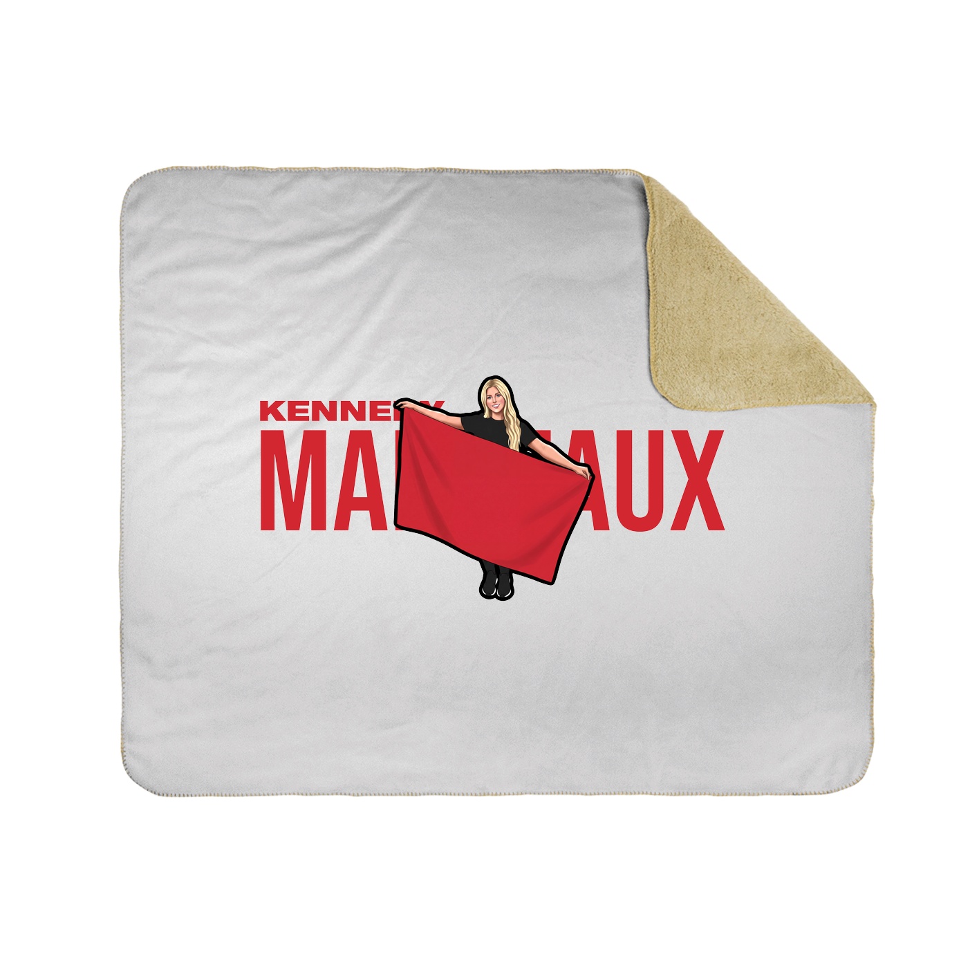 Throw Blanket — Player Name in White