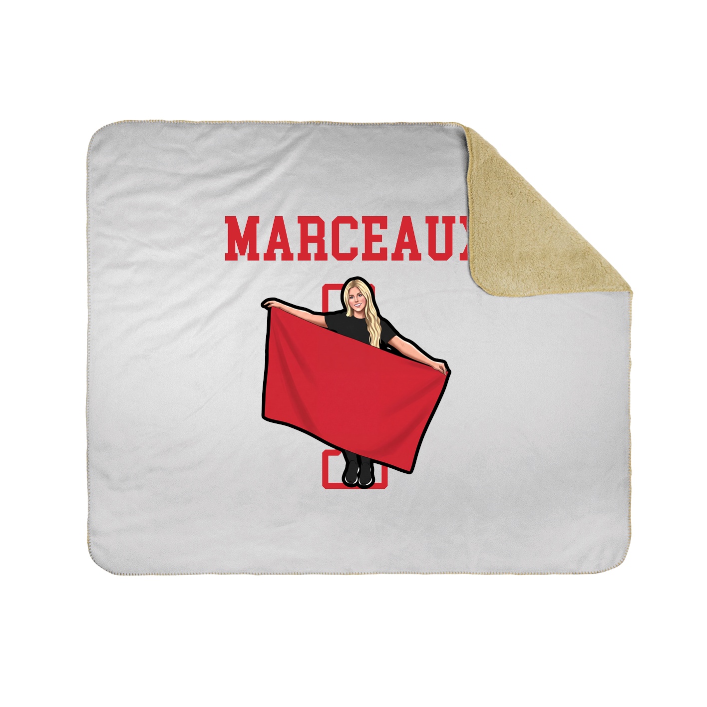 Throw Blanket — Shirsey in White
