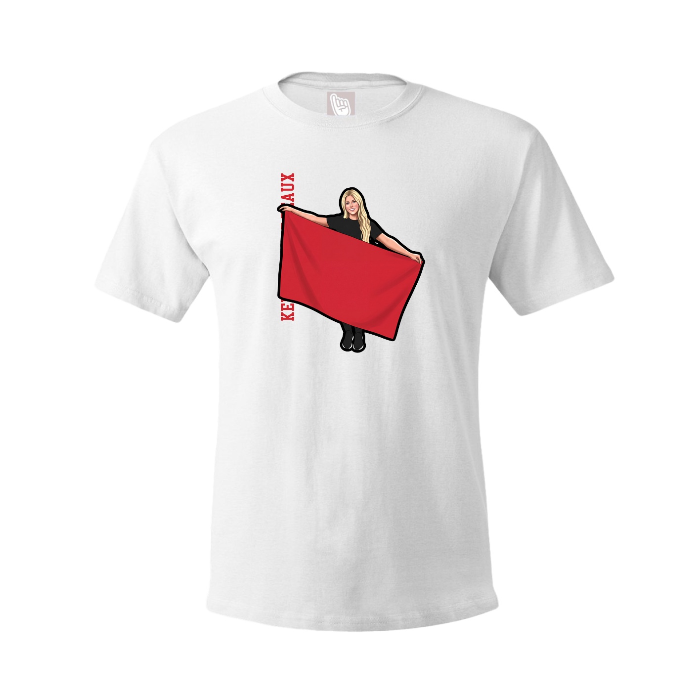 Tee — Name Vertical in White