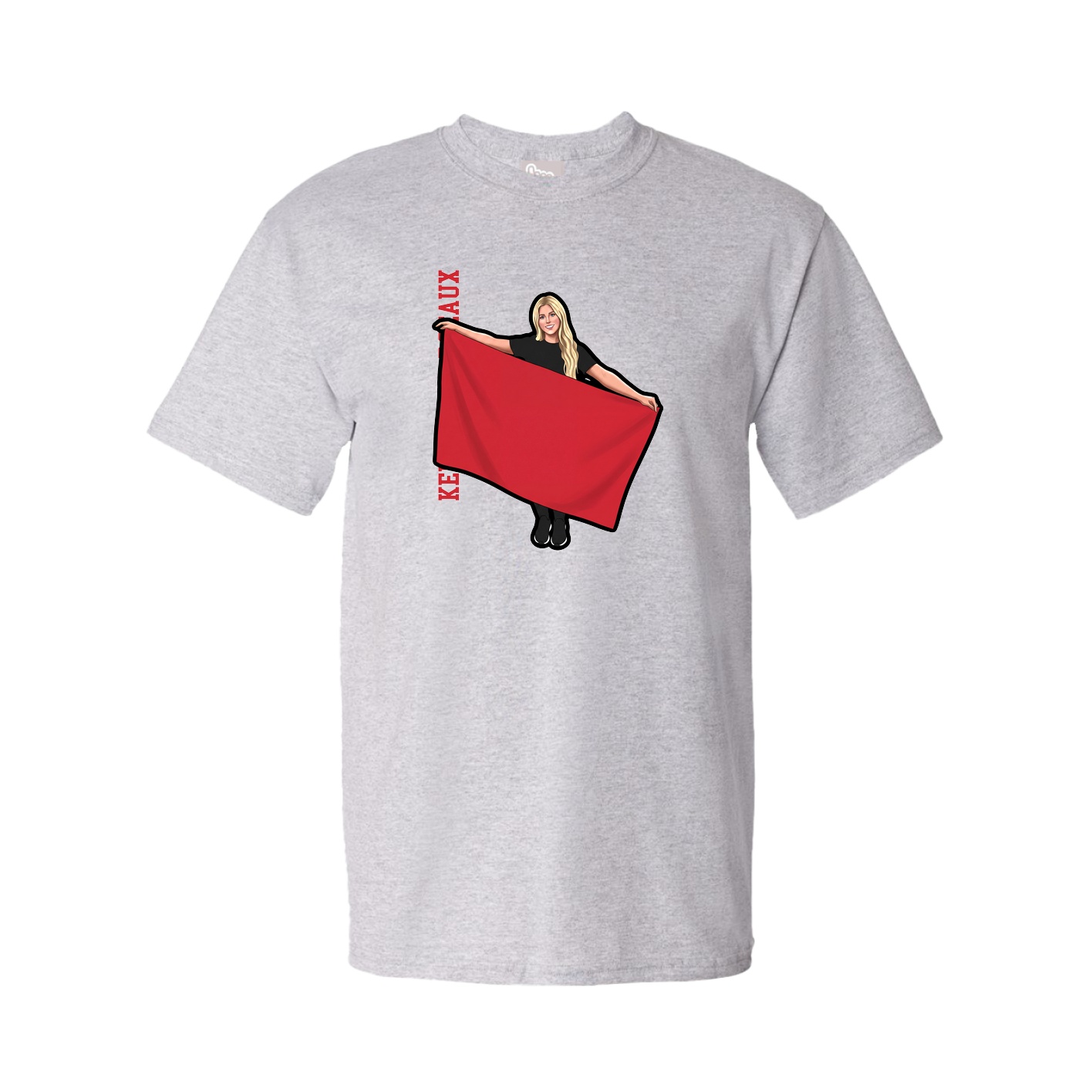 Youth Tee — Name Vertical in Grey