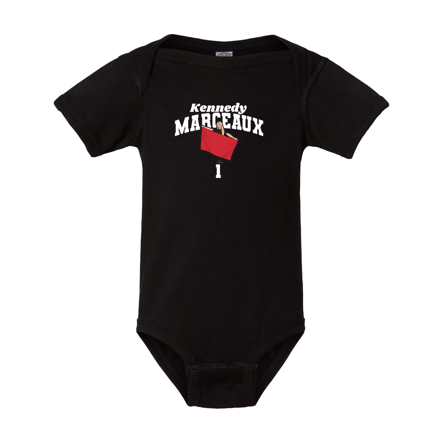 Baby Onesie — Signature Arch in Black