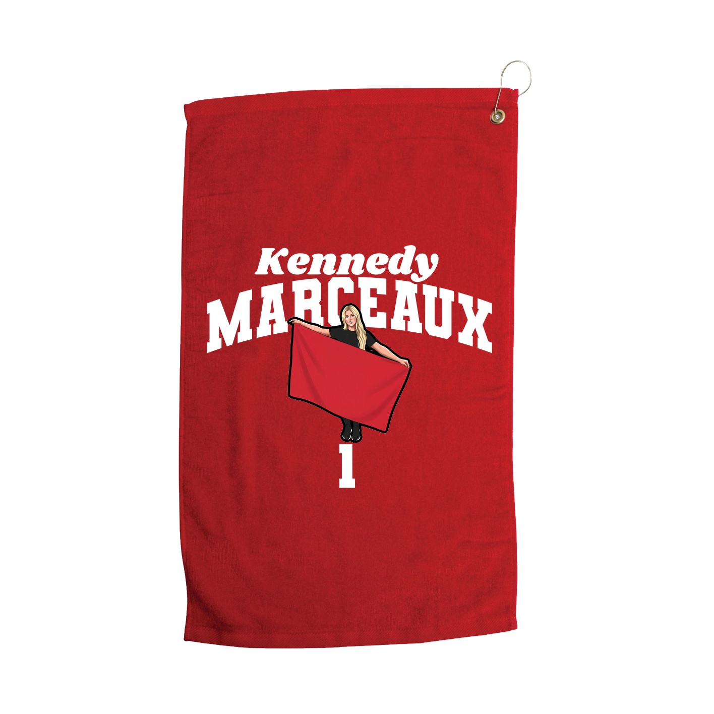 Golf Towel — Signature Arch in Red