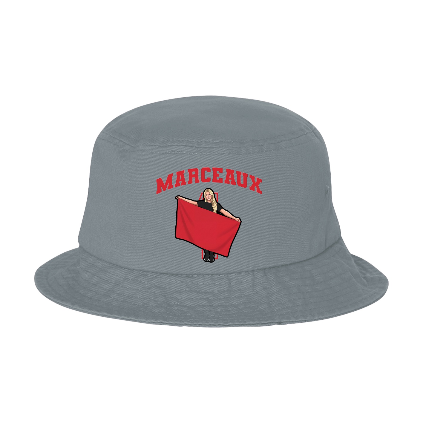 Bucket Cap — Number in Grey
