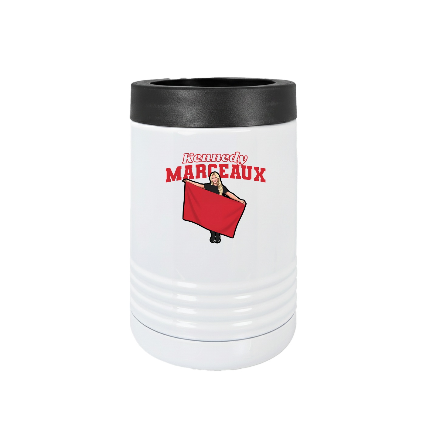 Beverage Holder — Name Arch in White