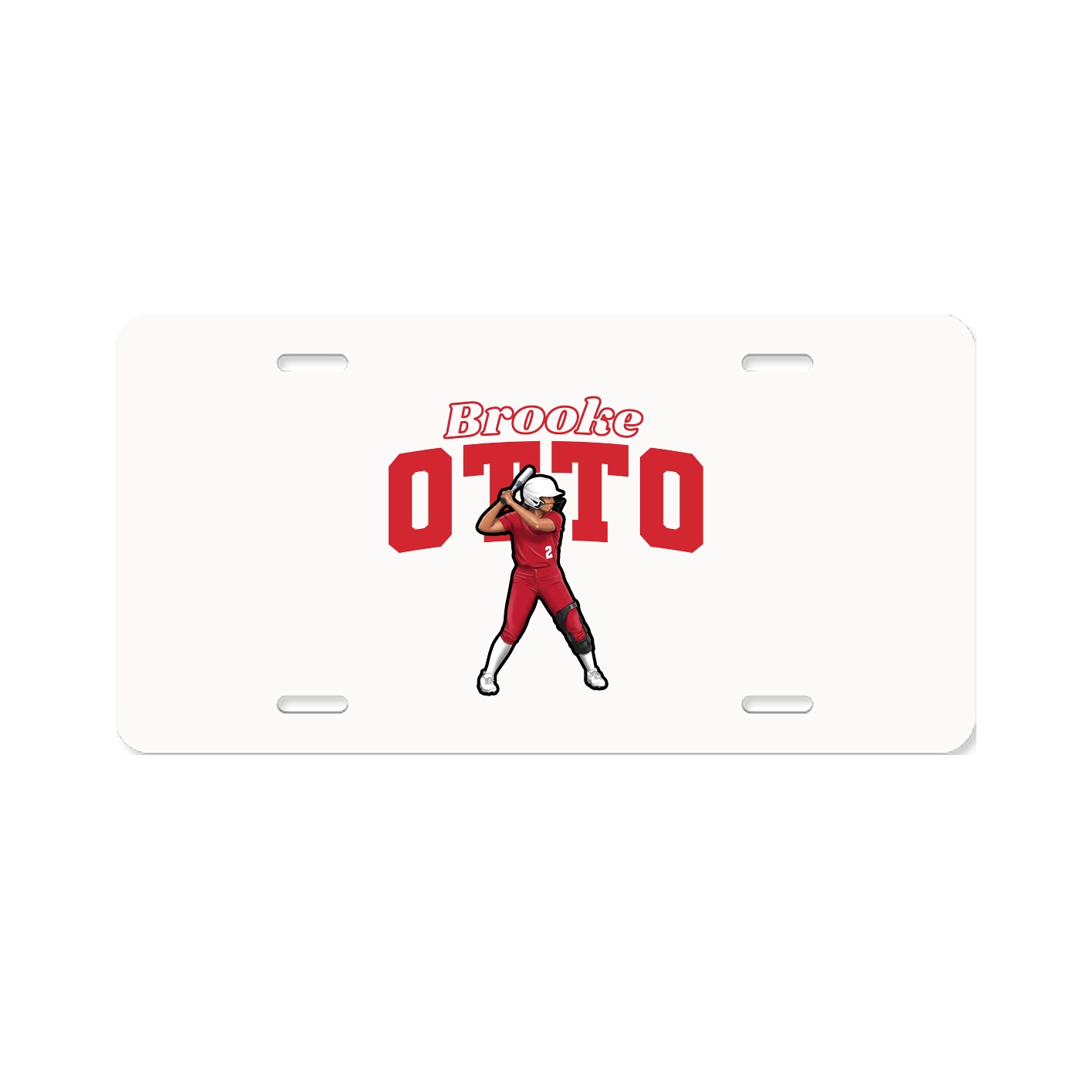 License Plate — Name Arch in Classic