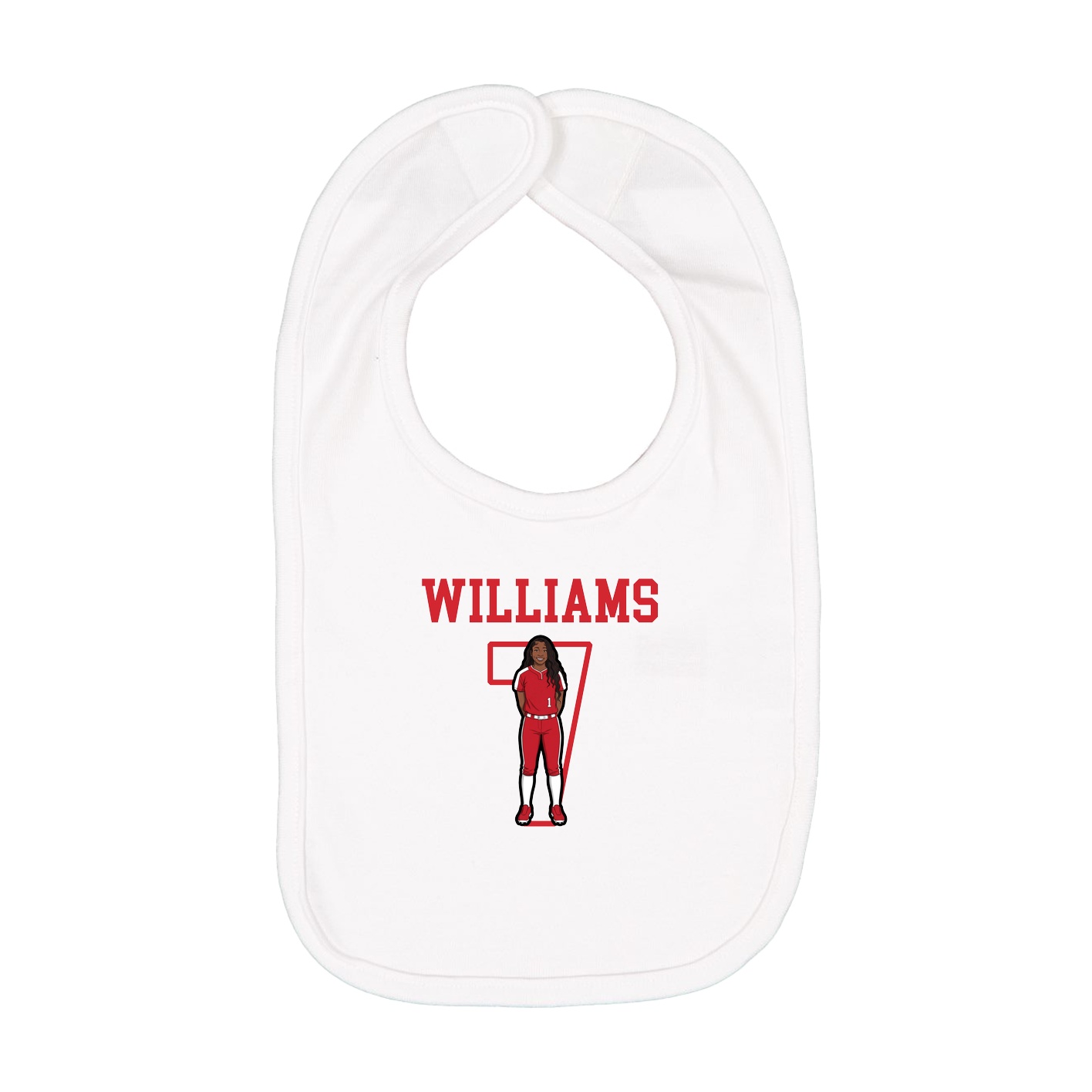 Infant Bib — Shirsey in White