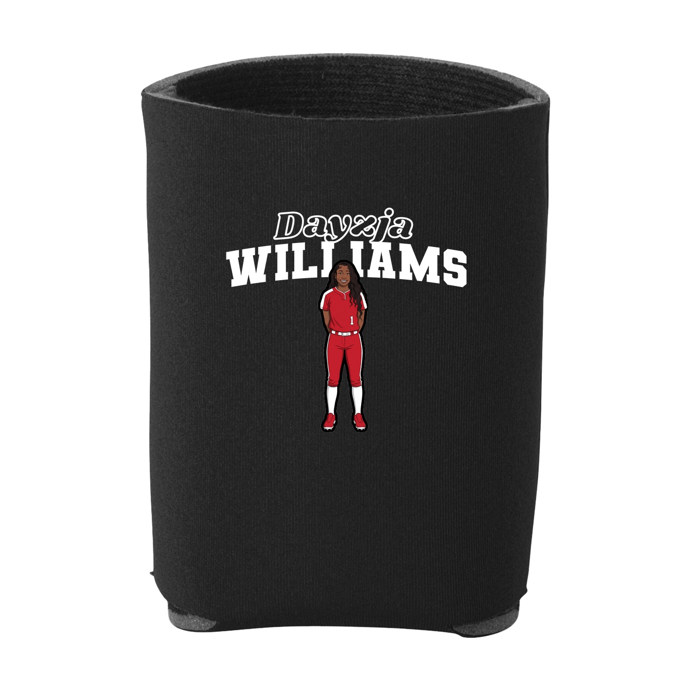 Can Holder — Name Arch in Black