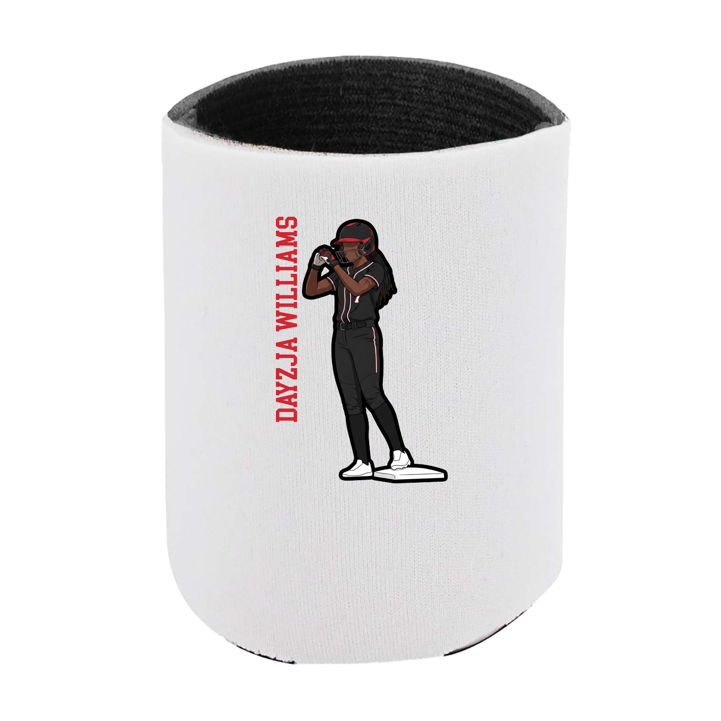 Can Holder — Name Vertical in White