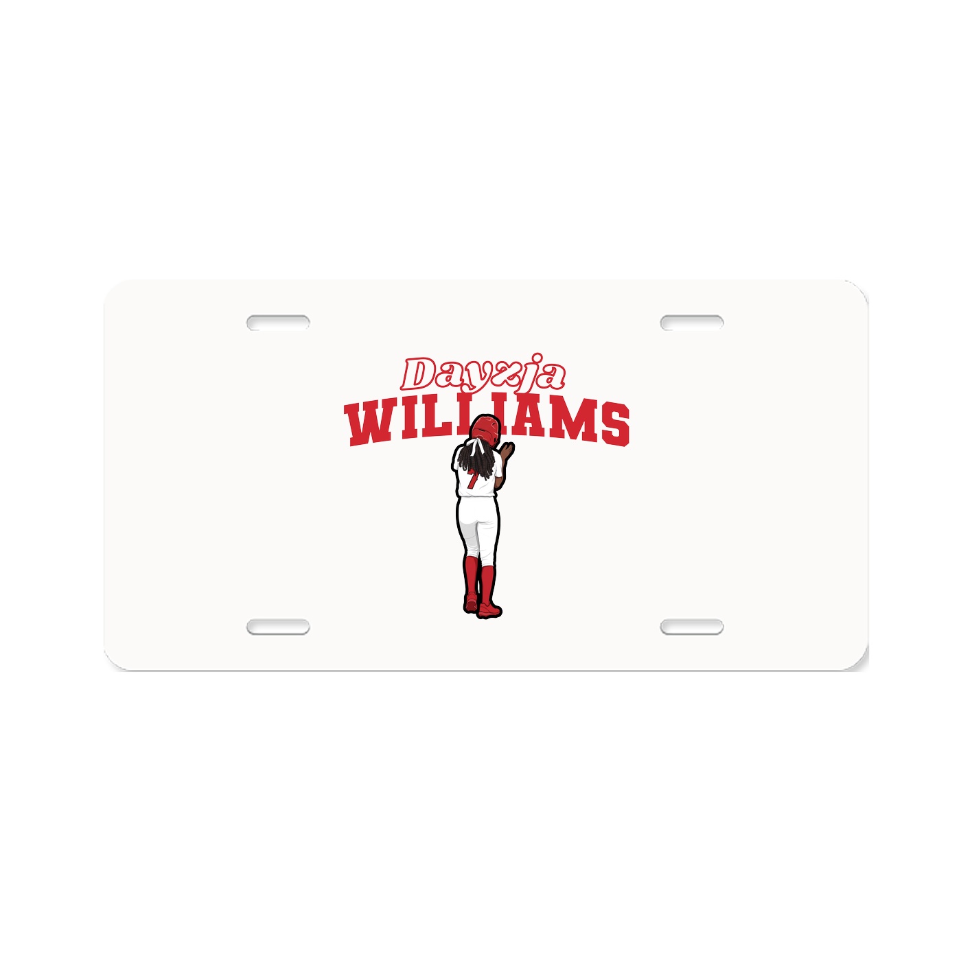 License Plate — Name Arch in Classic