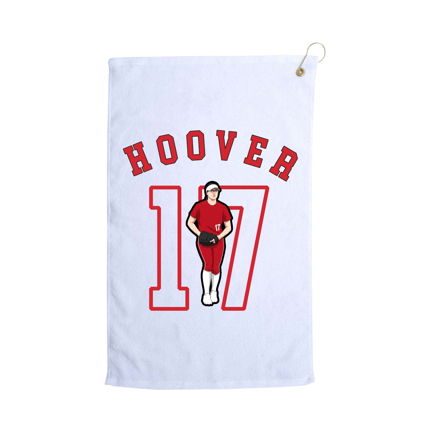 Golf Towel — Shirsey Arch in White