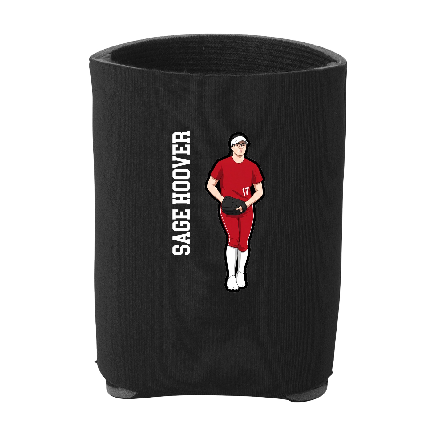 Can Holder — Name Vertical in Black