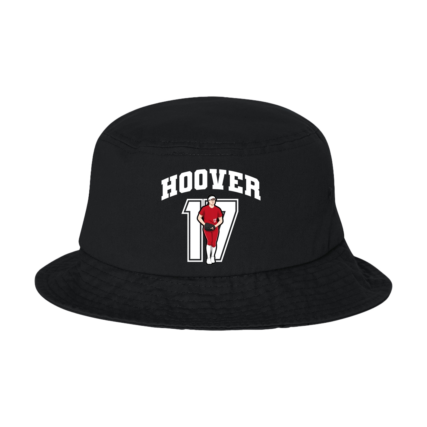 Bucket Cap — Number in Black