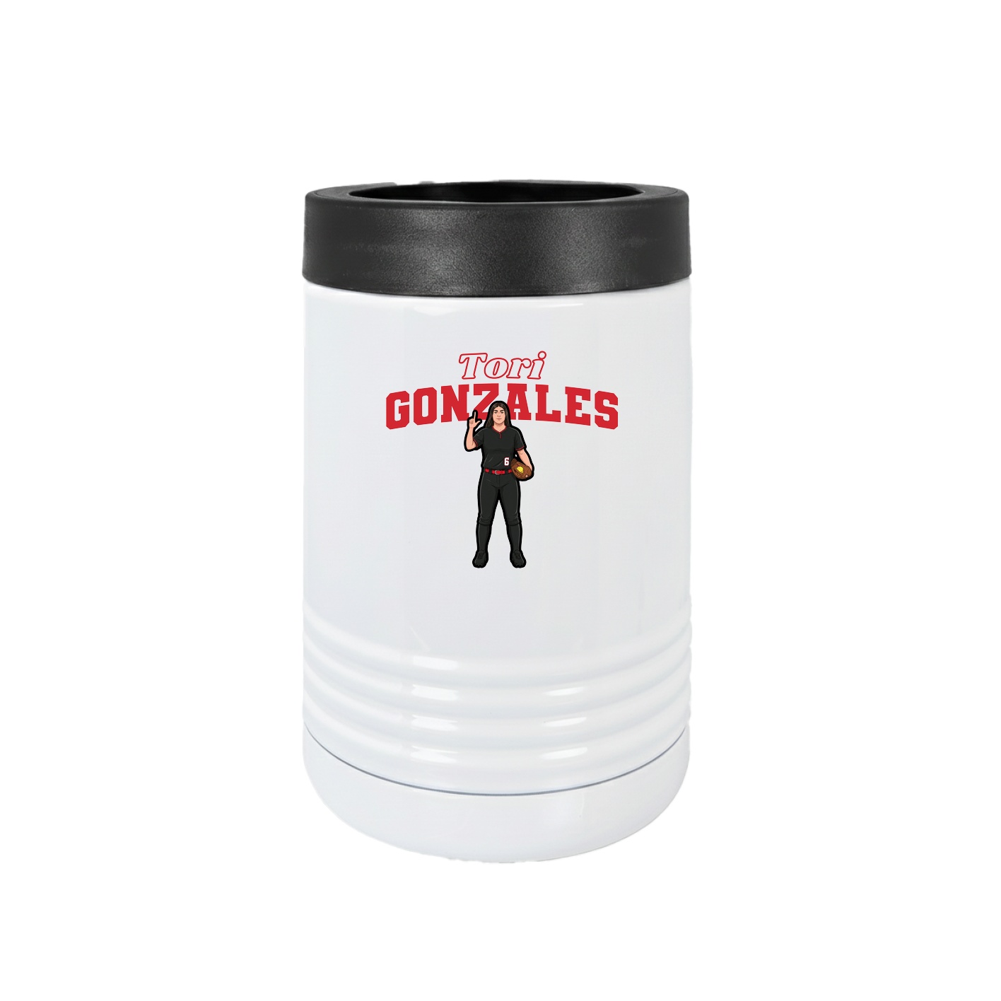 Beverage Holder — Name Arch in White