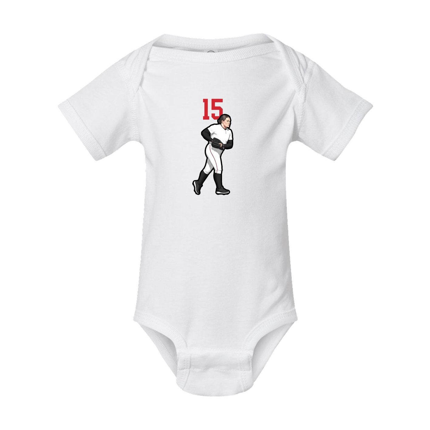 Baby Onesie — Number Top in White