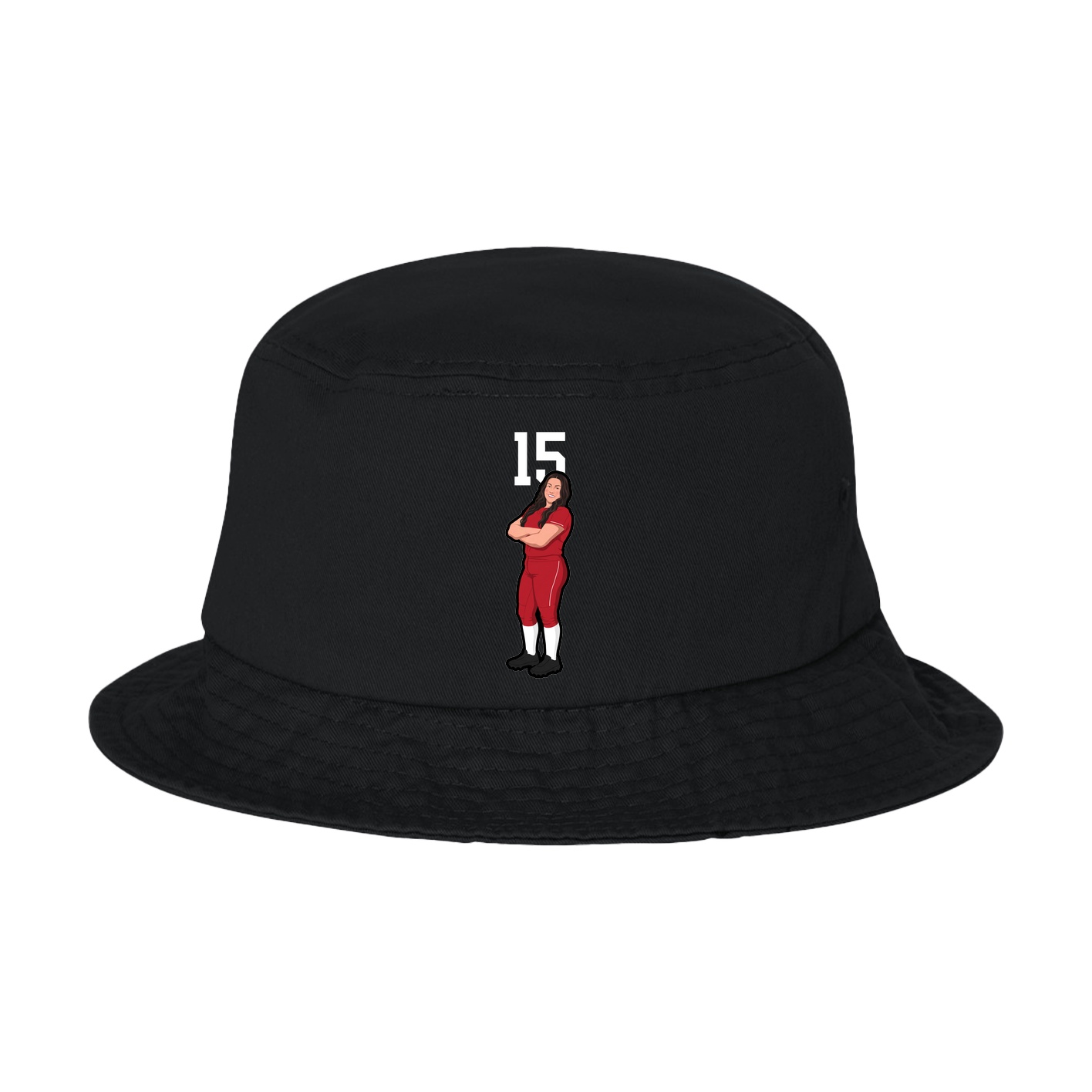 Bucket Cap — Number Top in Black
