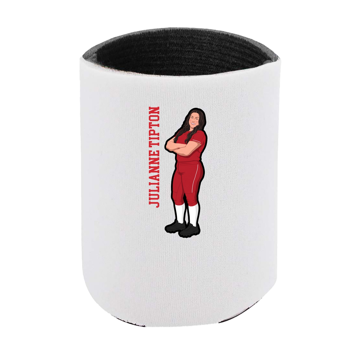 Can Holder — Name Vertical in White