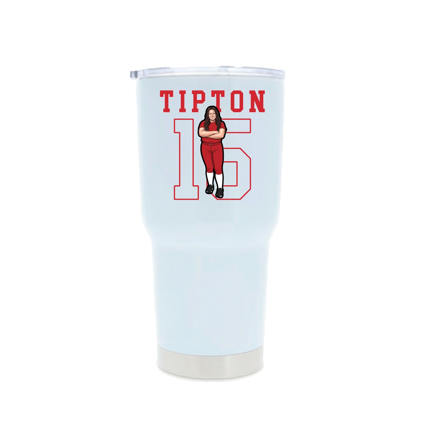 30oz Stainless Steel Tumbler — Shirsey in White