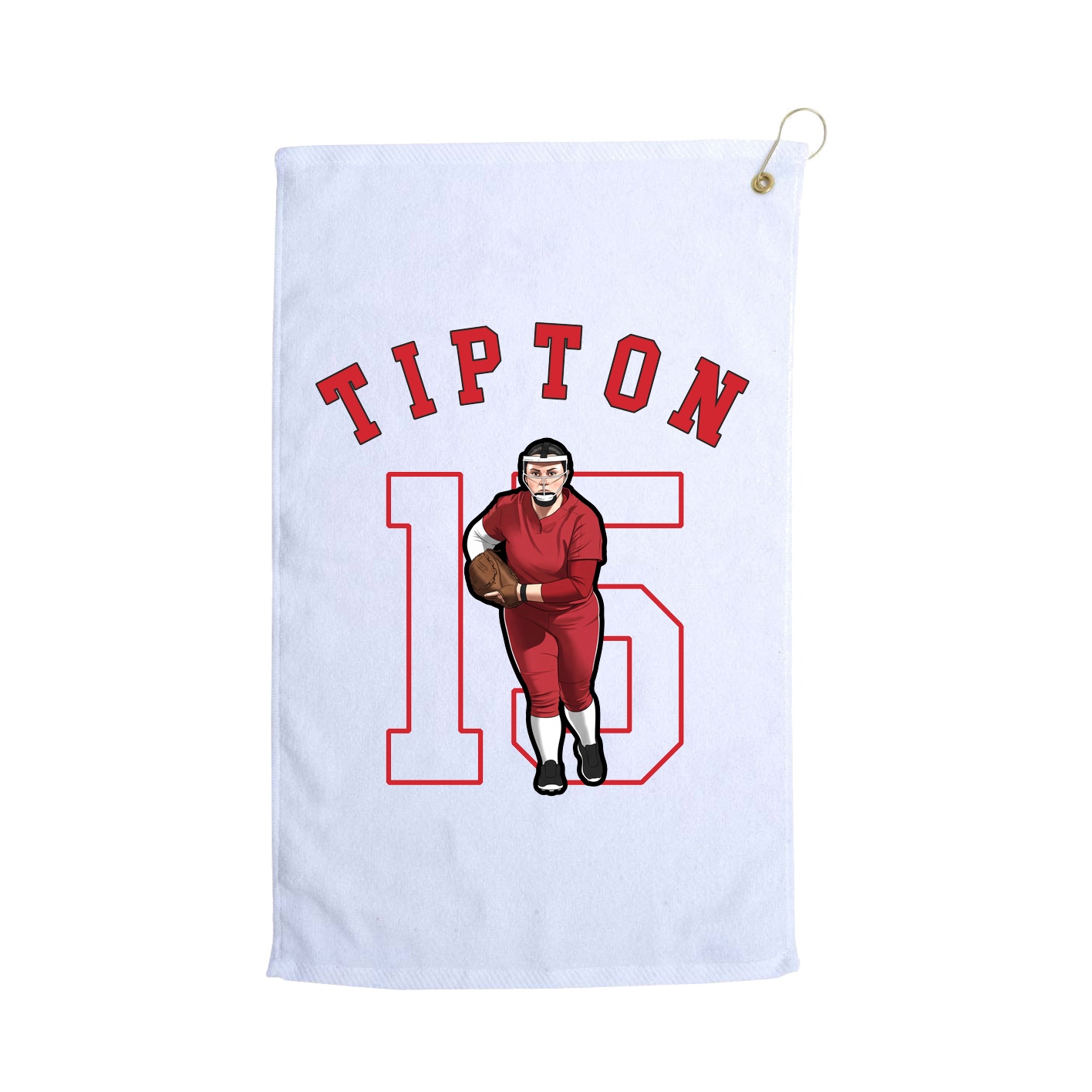 Golf Towel — Shirsey Arch in White