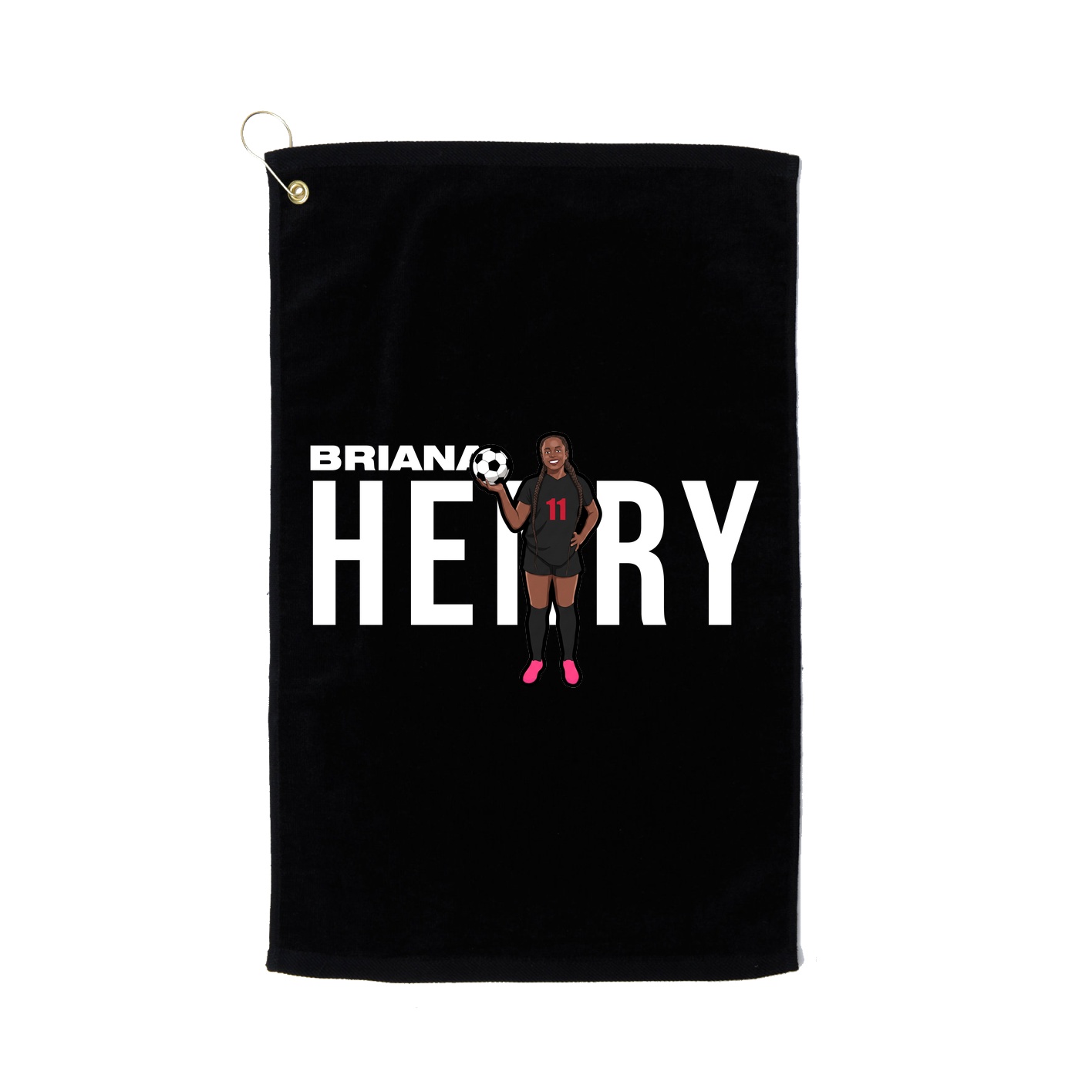 Golf Towel — Player Name in Black