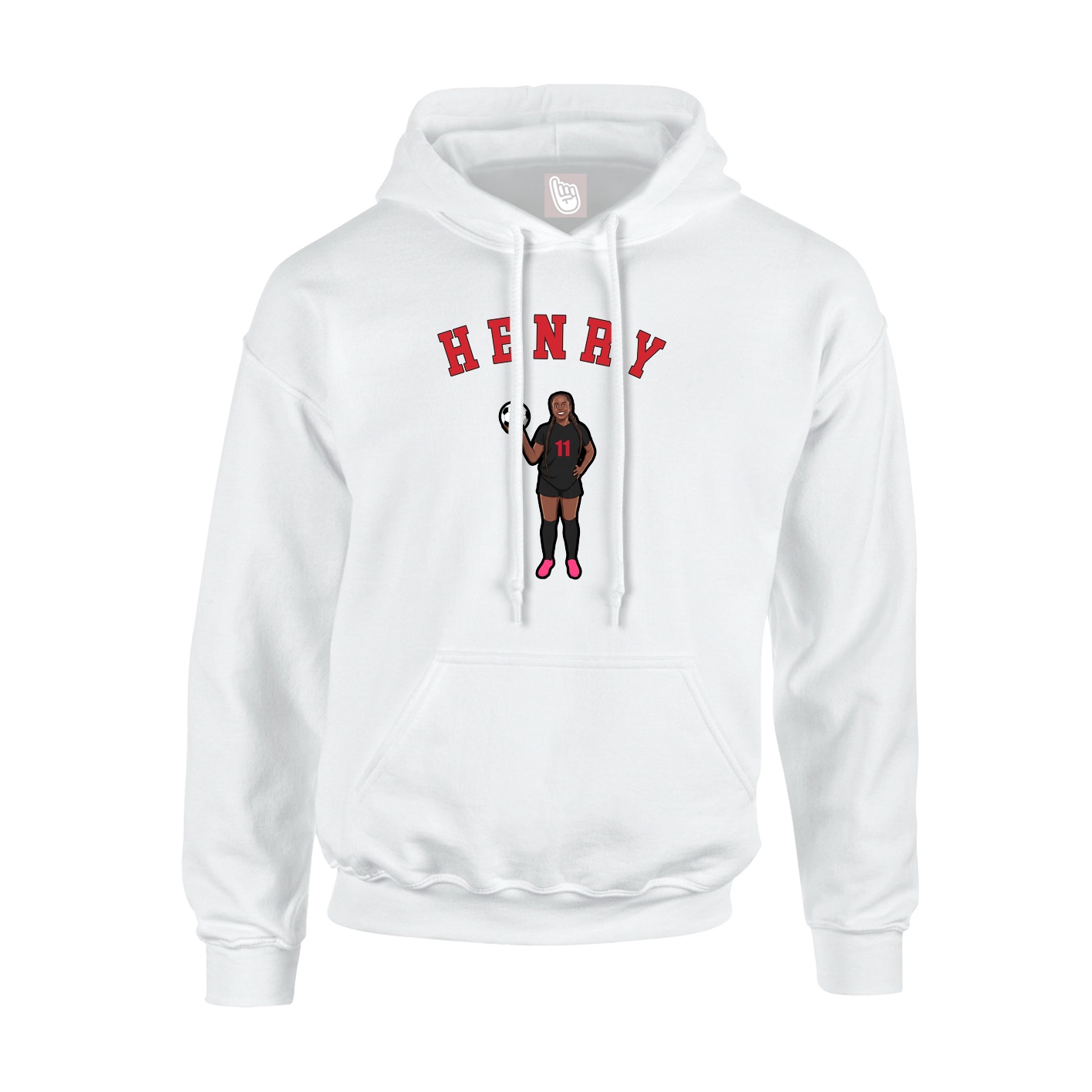 Hoodie — Shirsey Arch in White