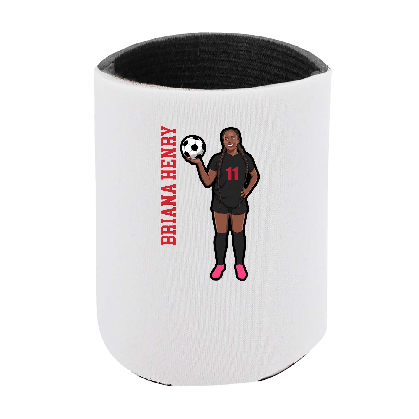 Can Holder — Name Vertical in White