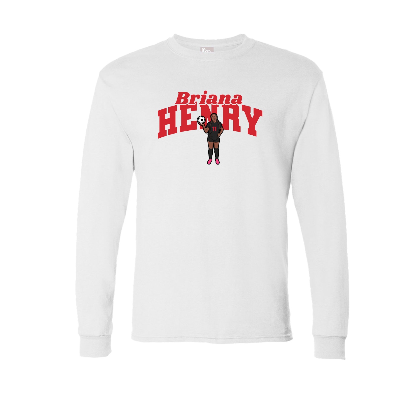 Long Sleeve Tee — Signature Arch in White