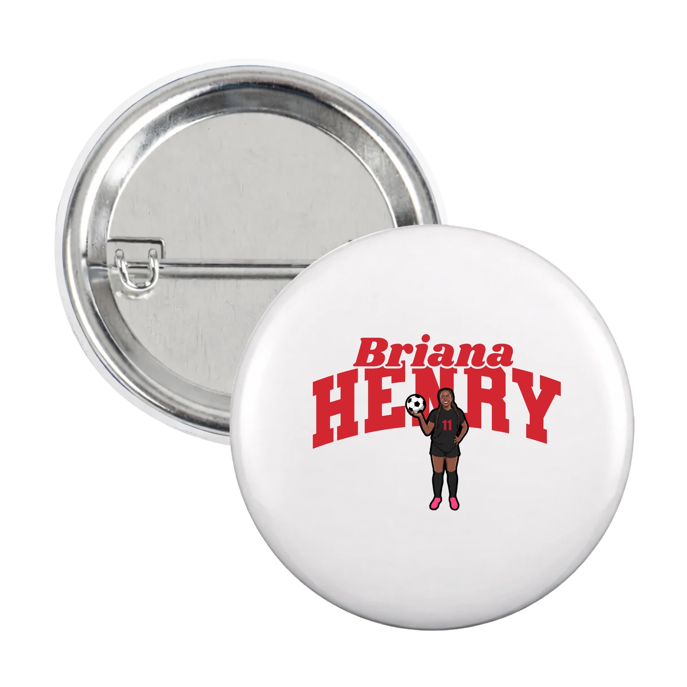 Game Day Button — Signature Arch in White