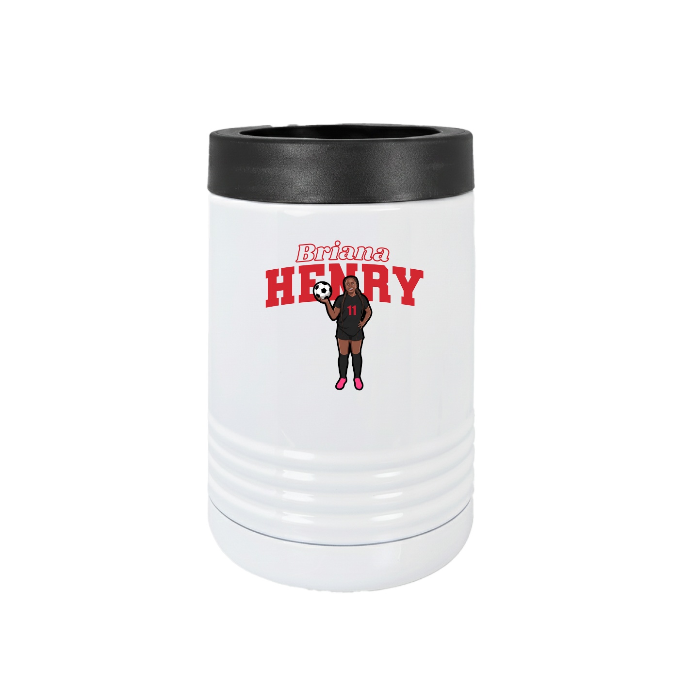 Beverage Holder — Name Arch in White