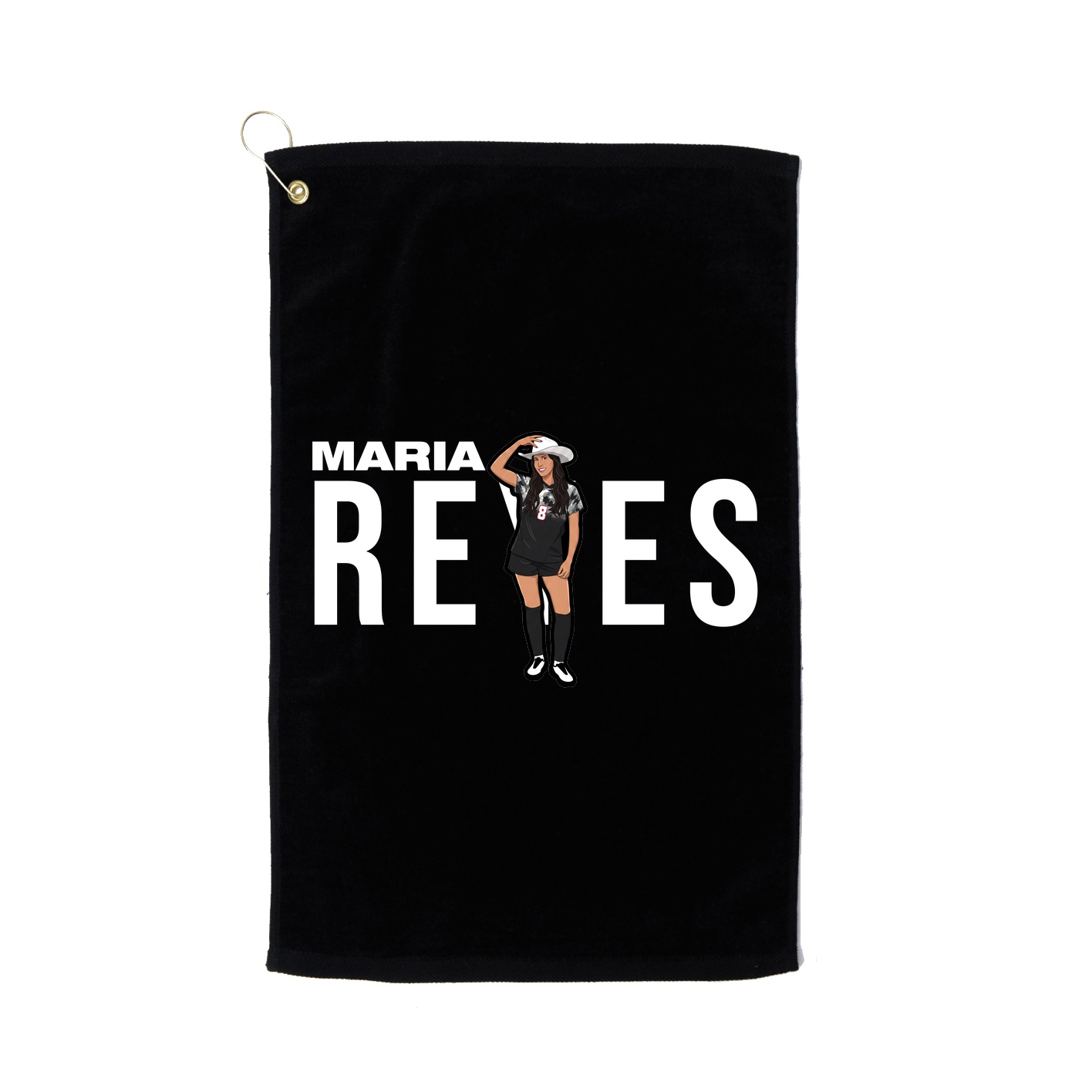 Golf Towel — Player Name in Black