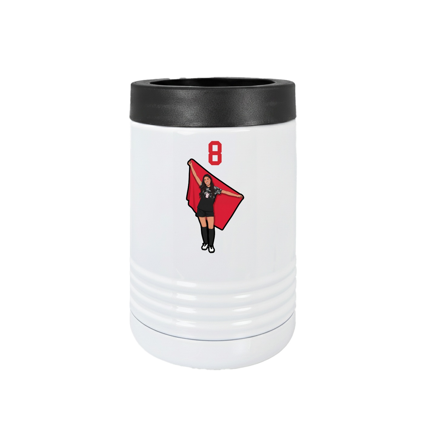 Beverage Holder — Number Top in White