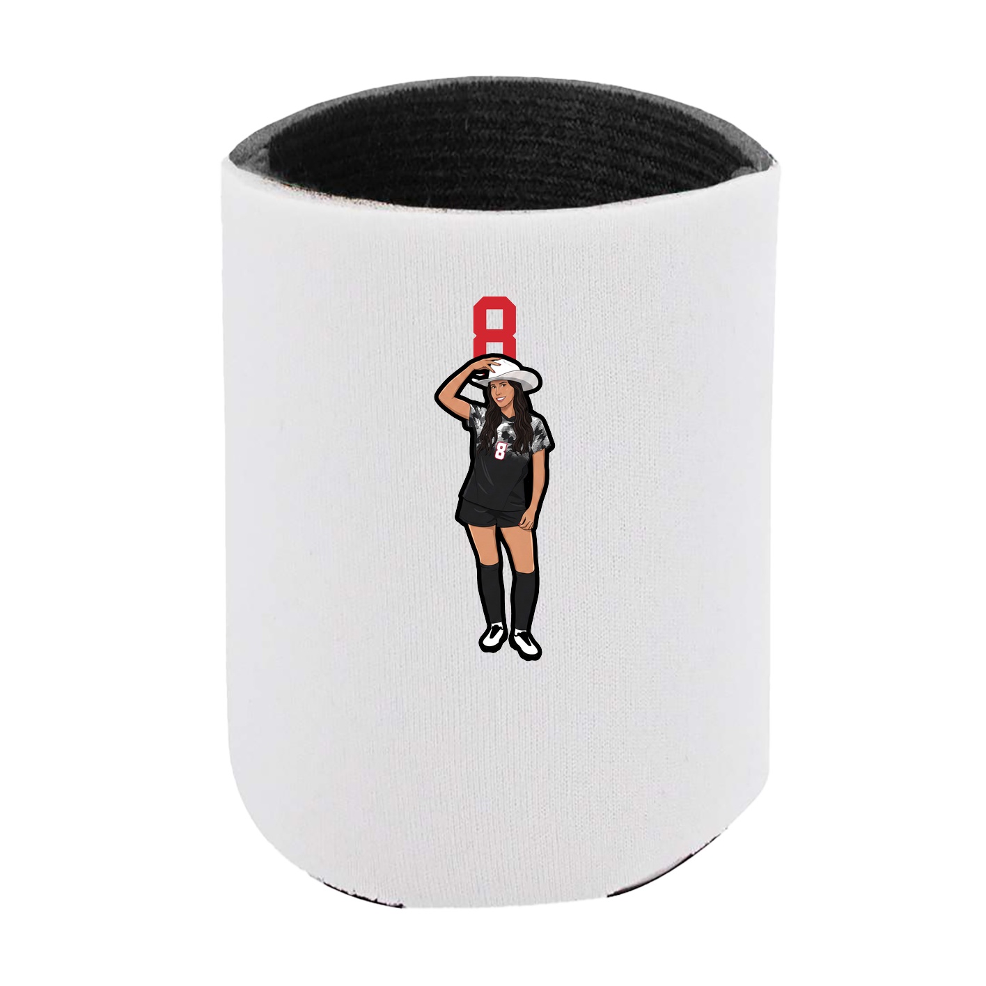 Can Holder — Number Top in White