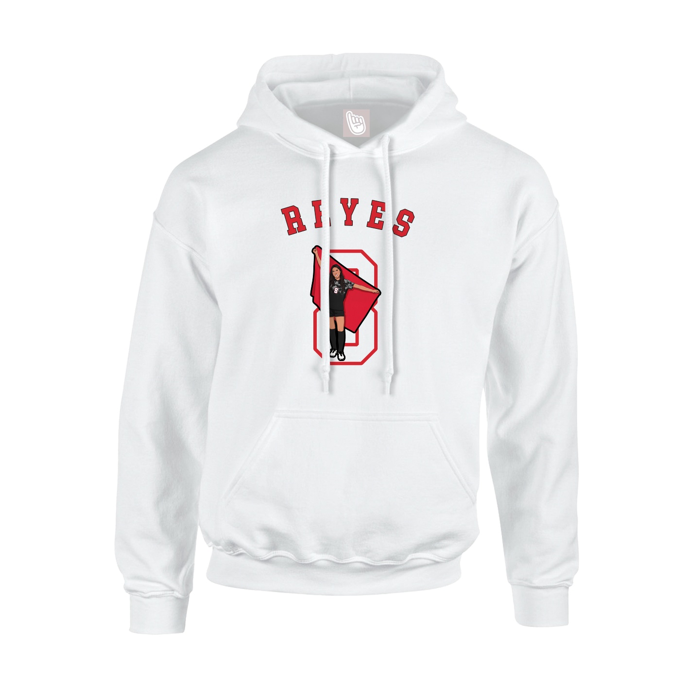Hoodie — Shirsey Arch in White