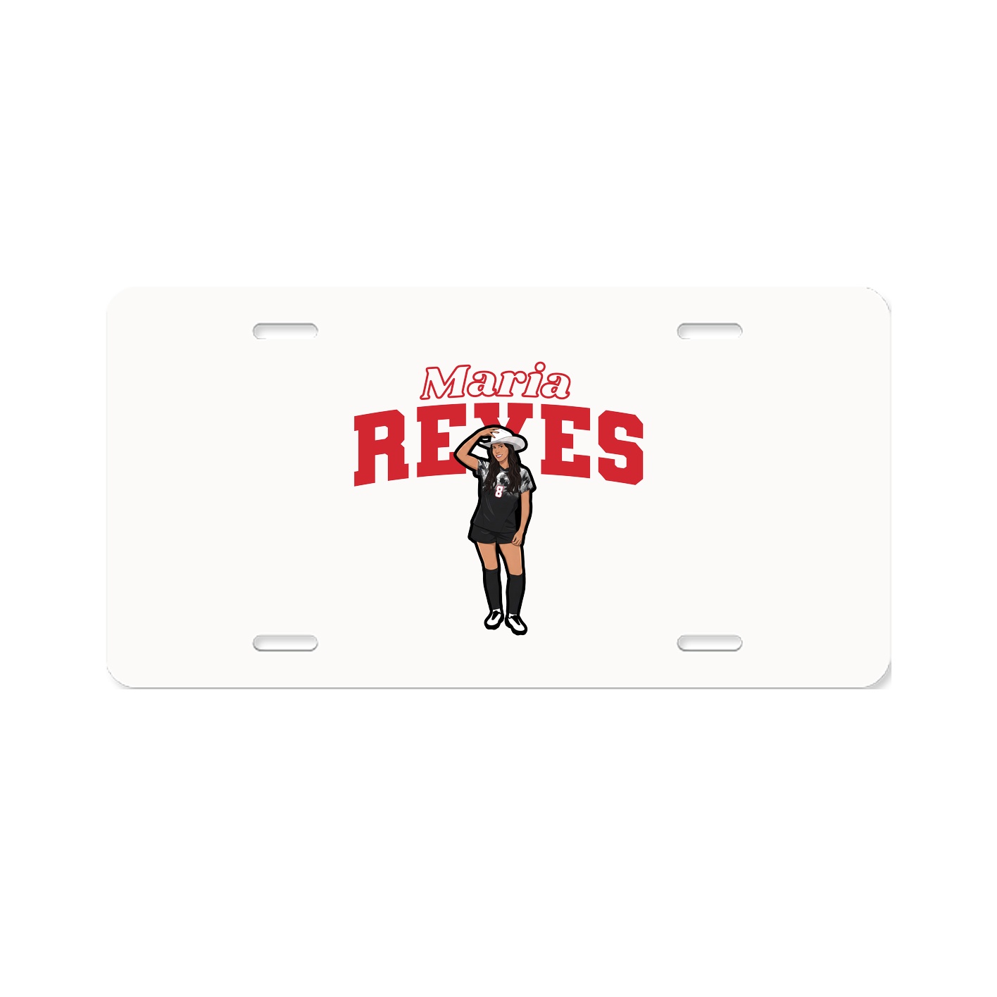 License Plate — Name Arch in Classic